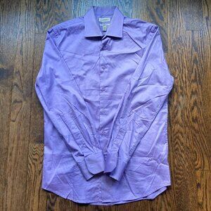 Le Chateau Lilac/purple dress shirt size  Tailored fit 16-16.5